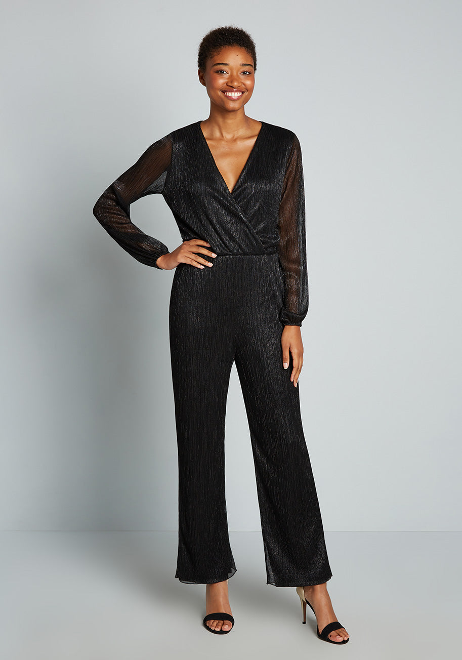 No Brand Shimmering And Svelte Jumpsuit