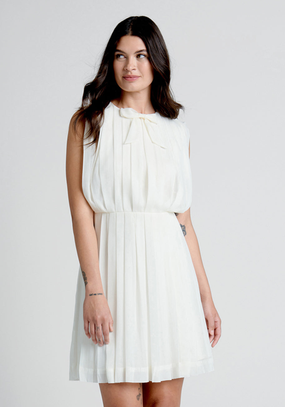 The Pleat-est Things Mini Dress