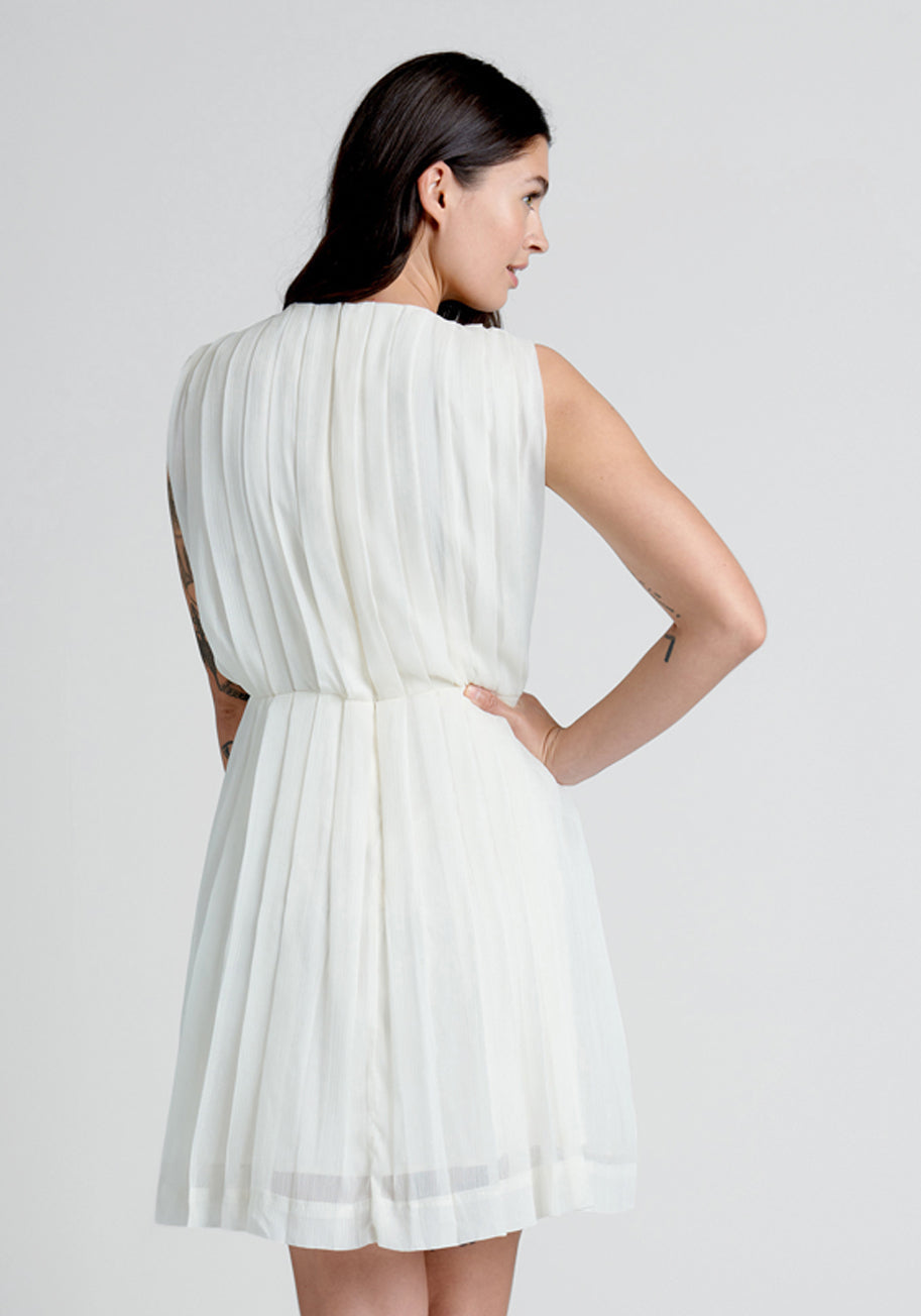  The Pleat-est Things Mini Dress