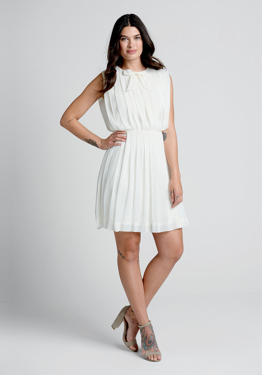  The Pleat-est Things Mini Dress