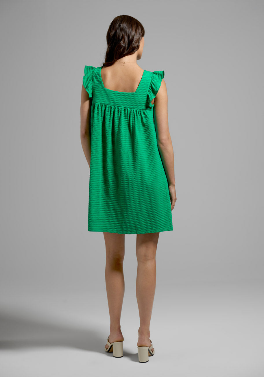  Let's Square Up Babydoll Dress