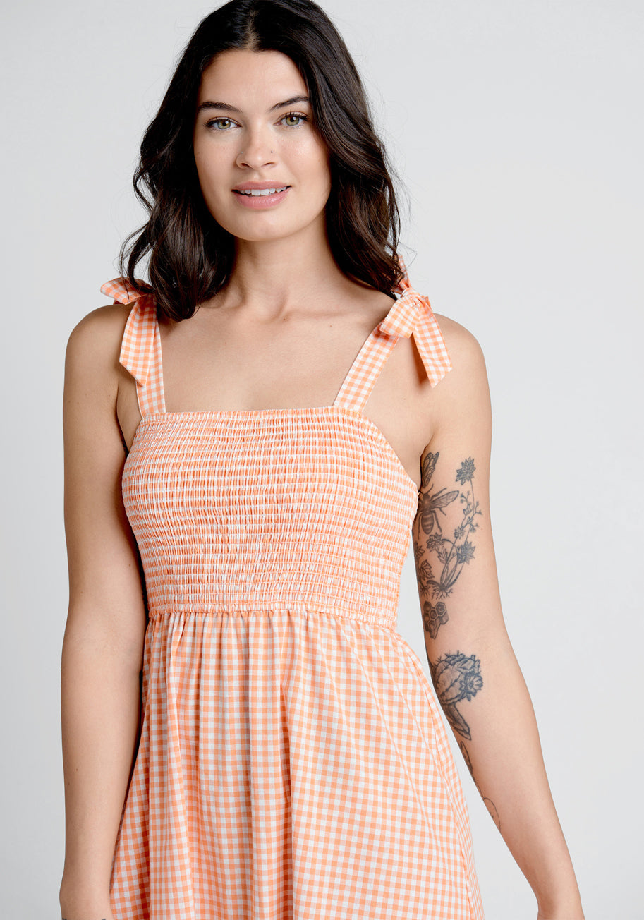  Peachy Keen, Jelly Bean Midi Dress