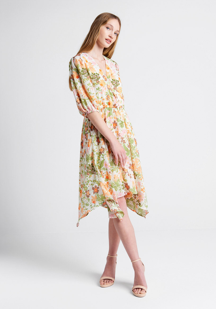 No Brand Through Fields Of Gold Dress