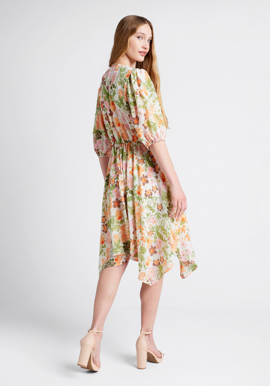 No Brand Through Fields Of Gold Dress