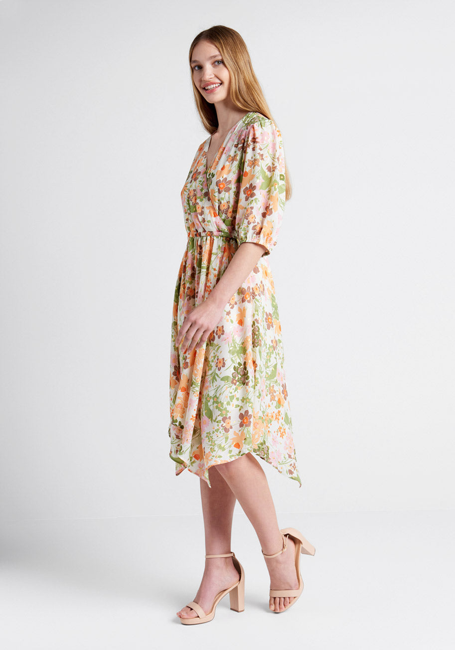No Brand Through Fields Of Gold Dress