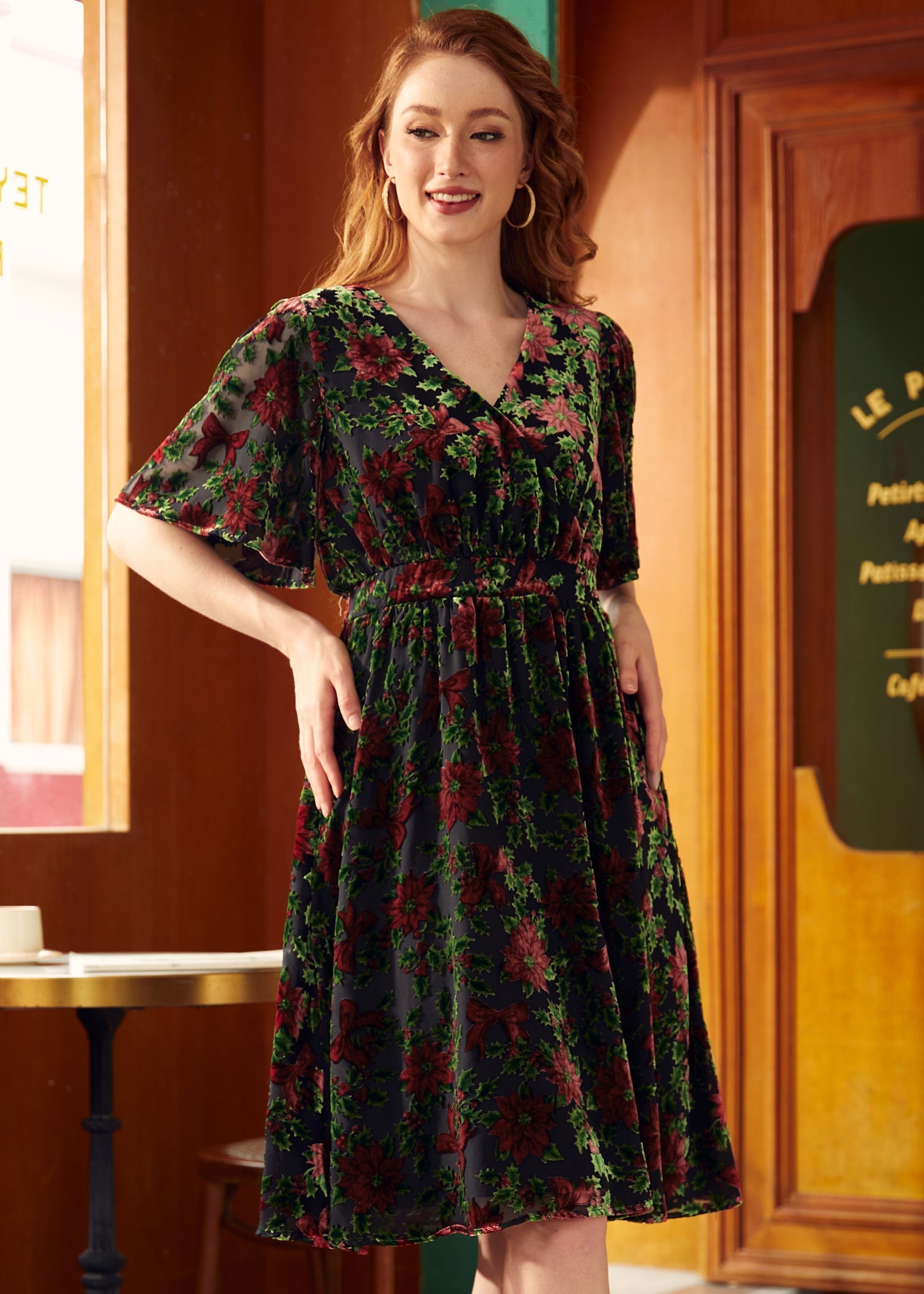  Flutterly Fabulous A-Line Dress