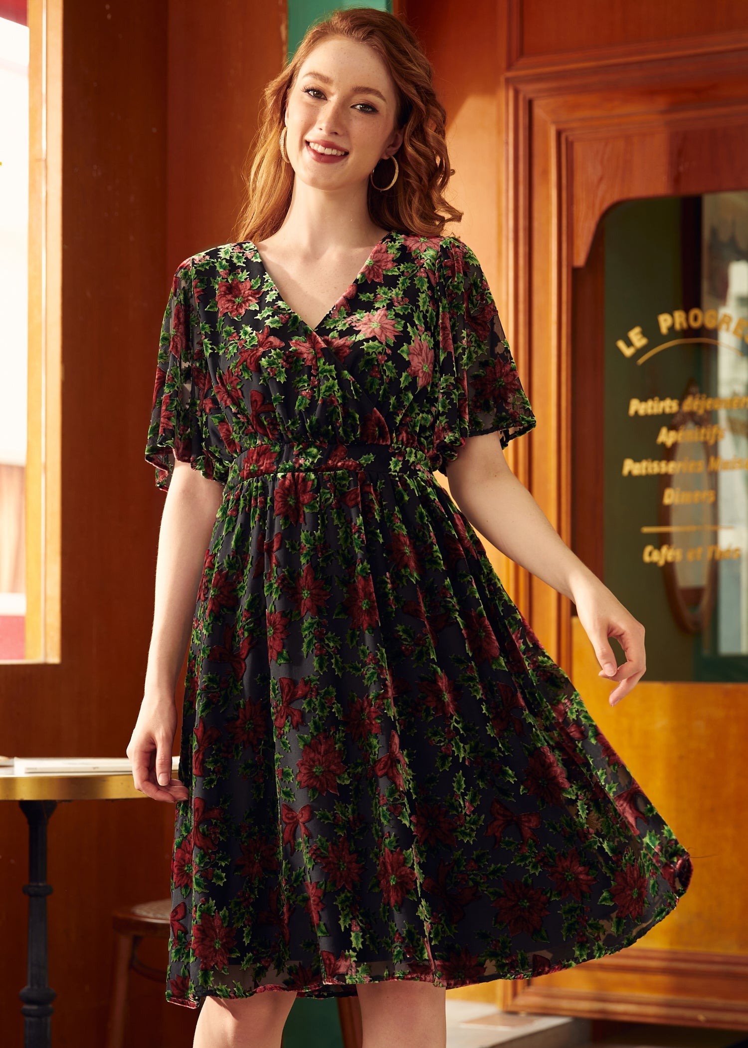  Flutterly Fabulous A-Line Dress