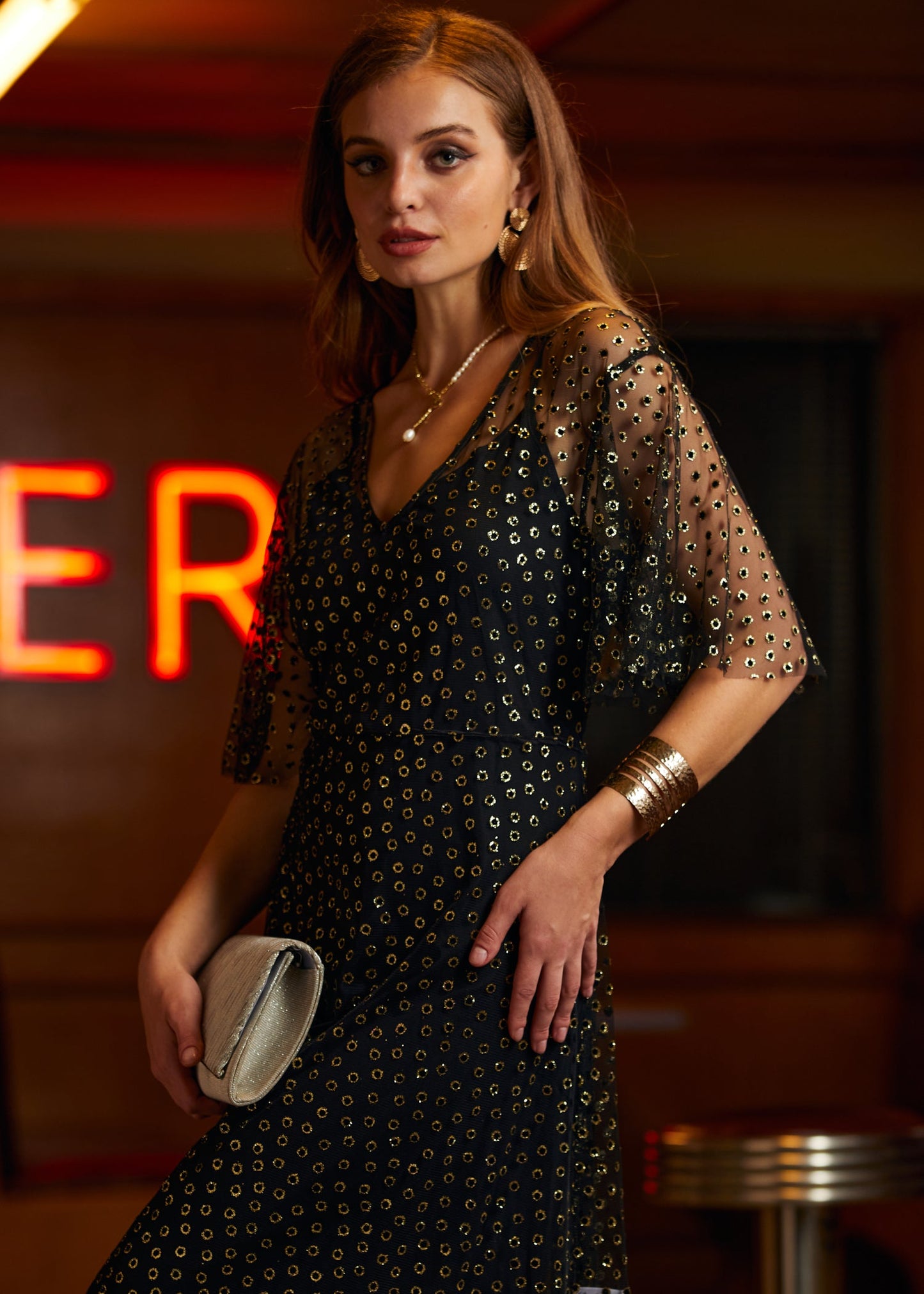  Shimmer And Swish Midi Dress