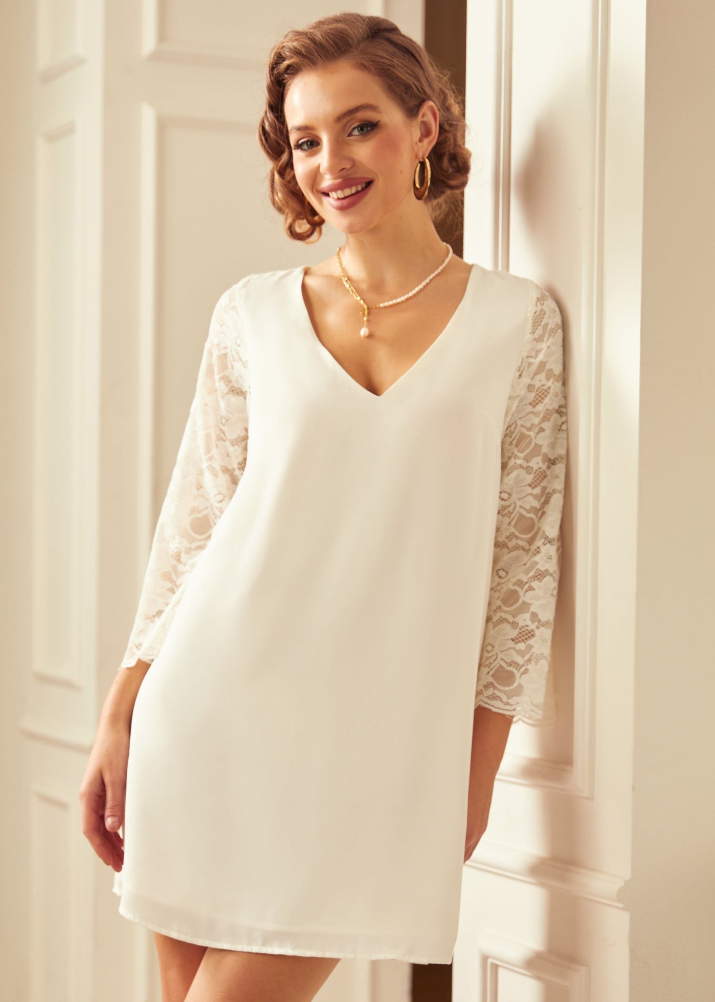  Blushing With Bliss Shift Dress