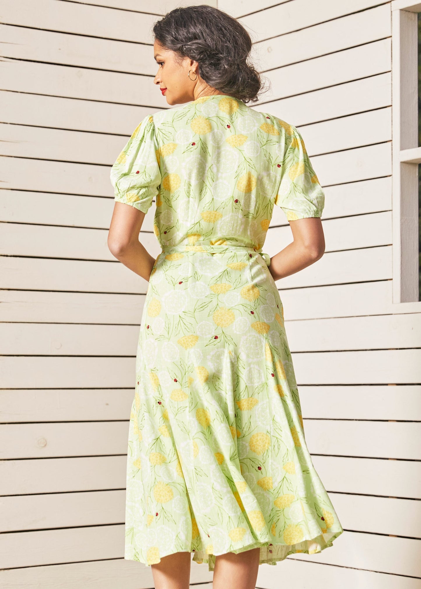 Let The Sun Shine Wrap Dress