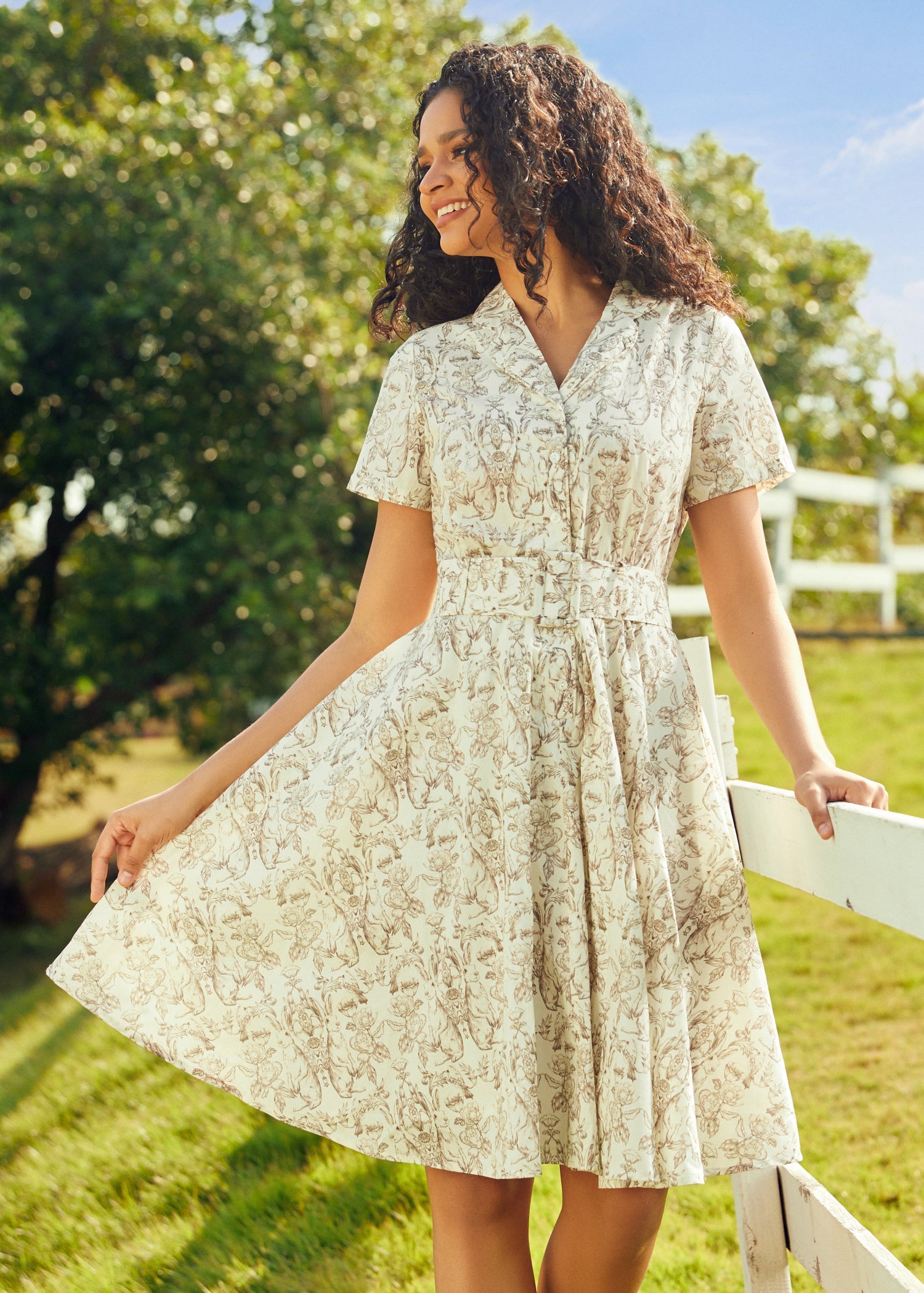  Countryside Serenade Casual Dress
