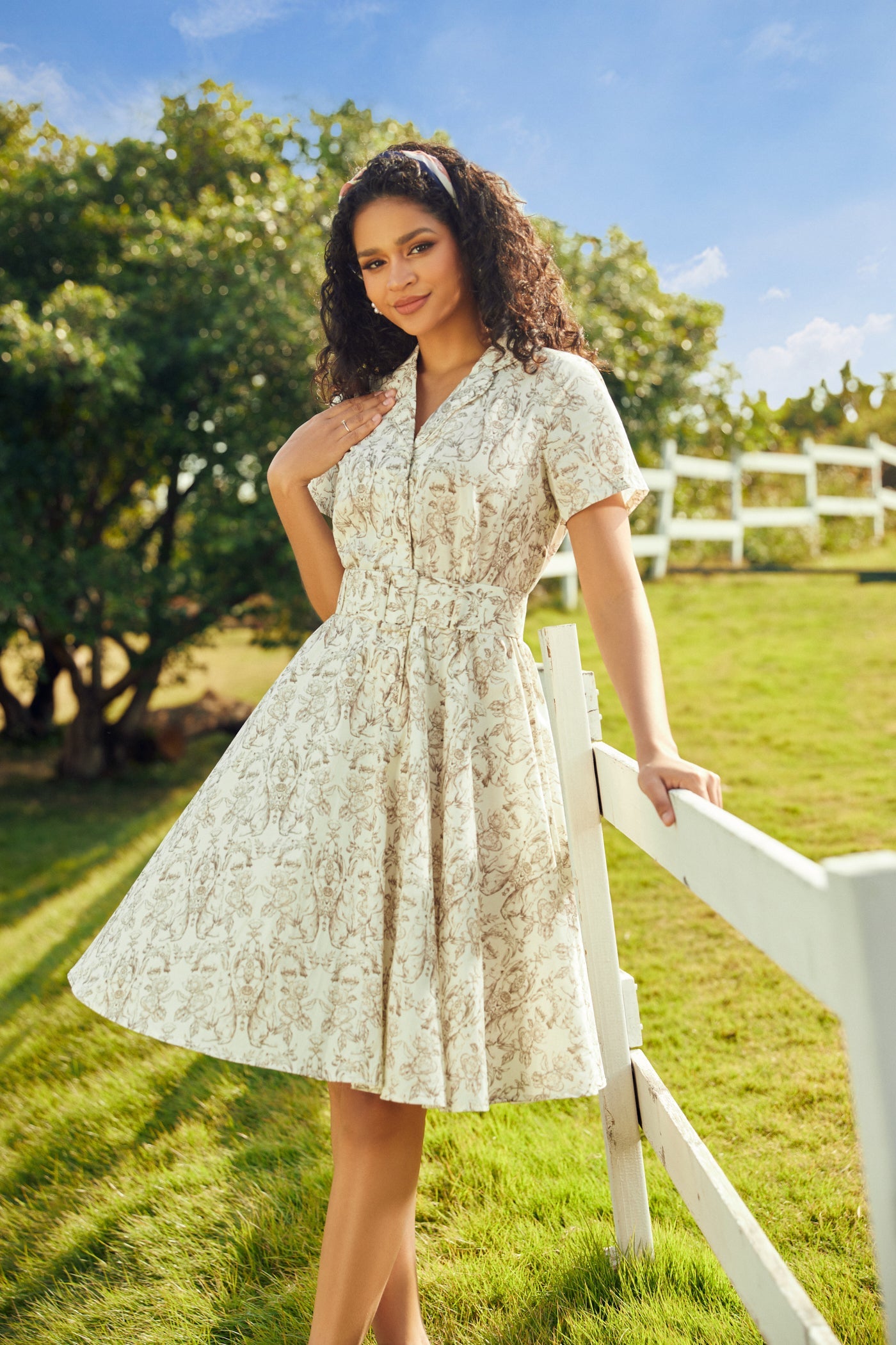  Countryside Serenade Casual Dress