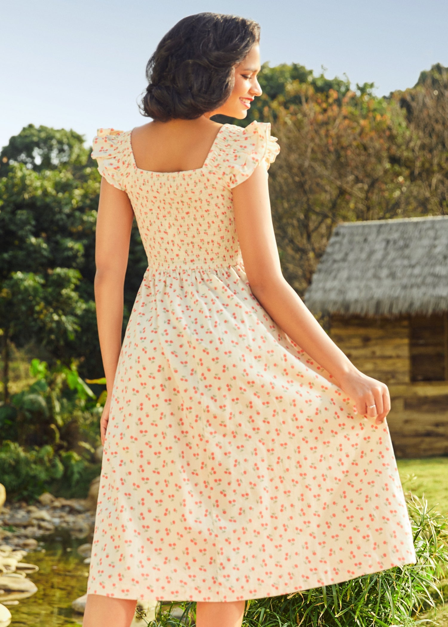  Flair And Square Babydoll Dress