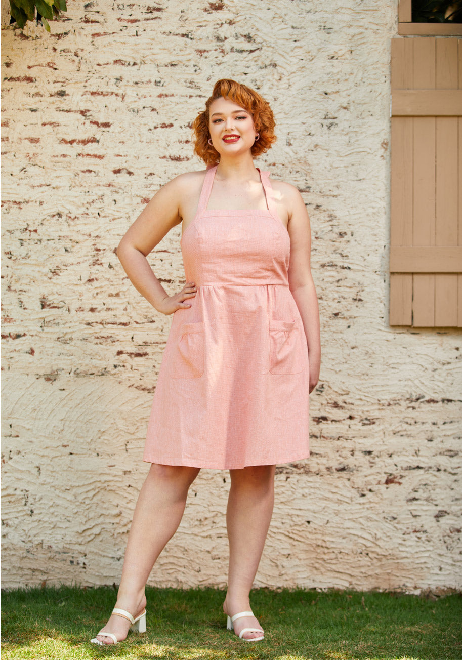  Halter Ego Fit And Flare Dress