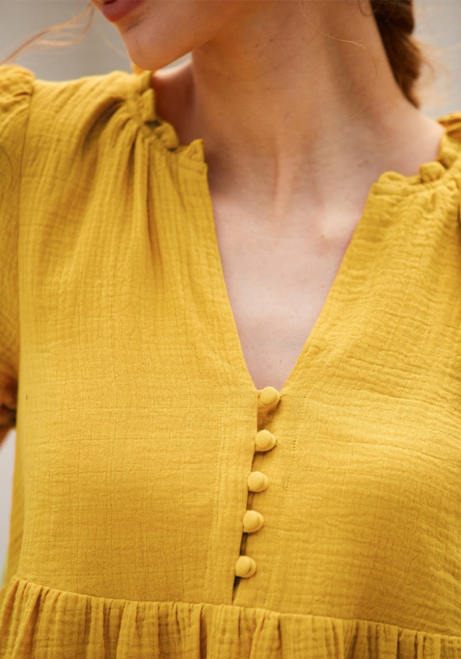  Sunshine Serenade Babydoll Dress
