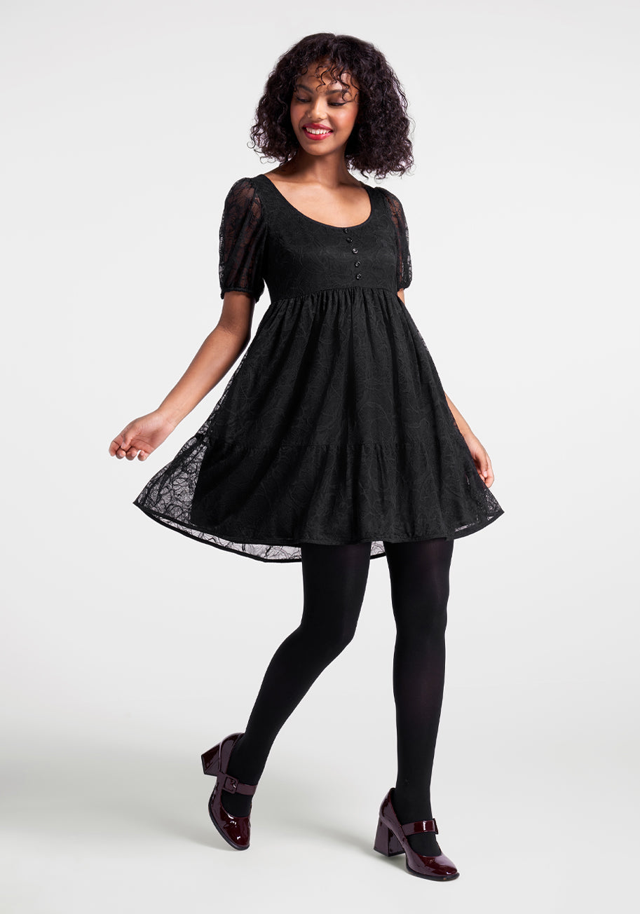  Right Lace, Right Time Babydoll Dress