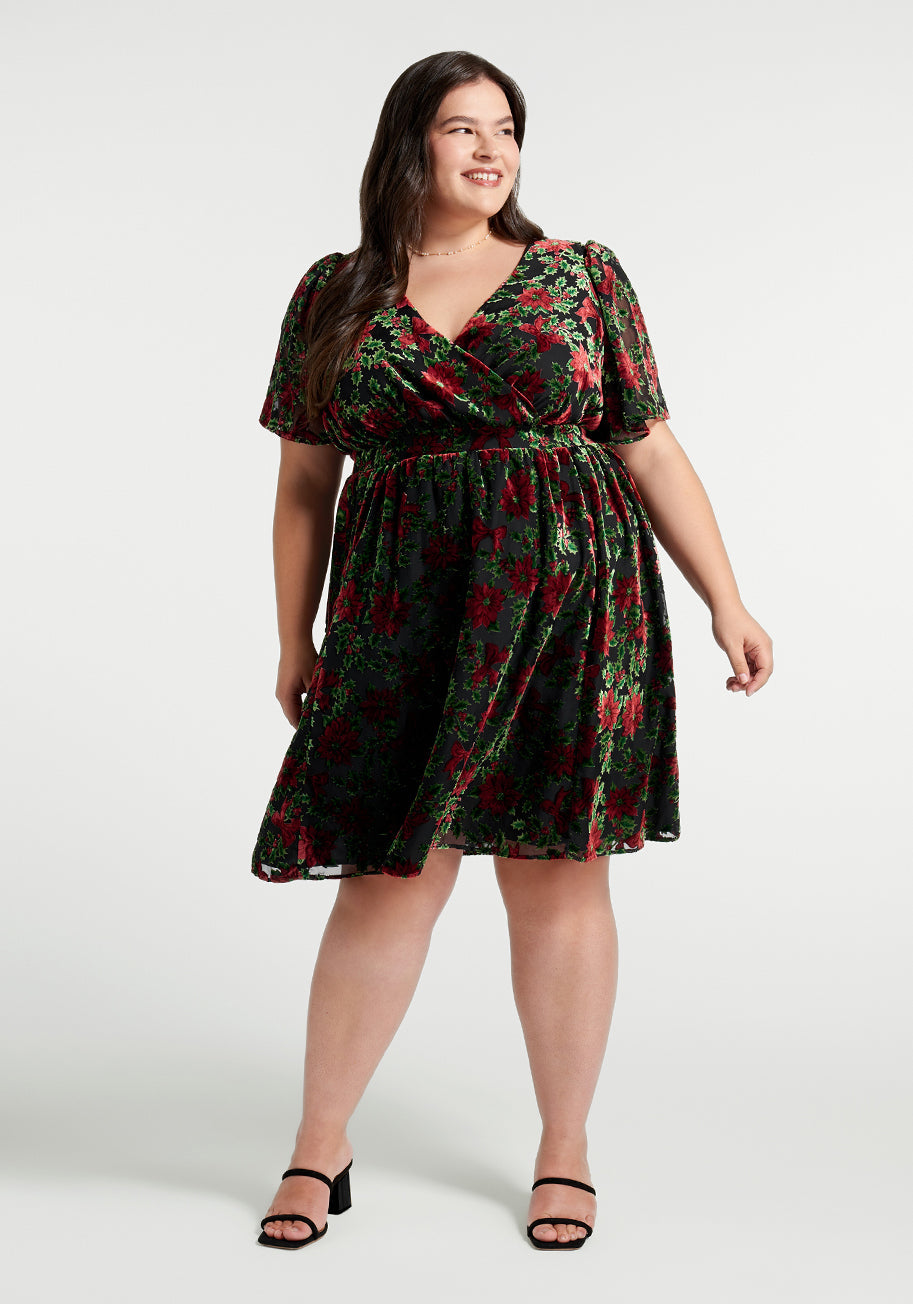  Flutterly Fabulous A-Line Dress