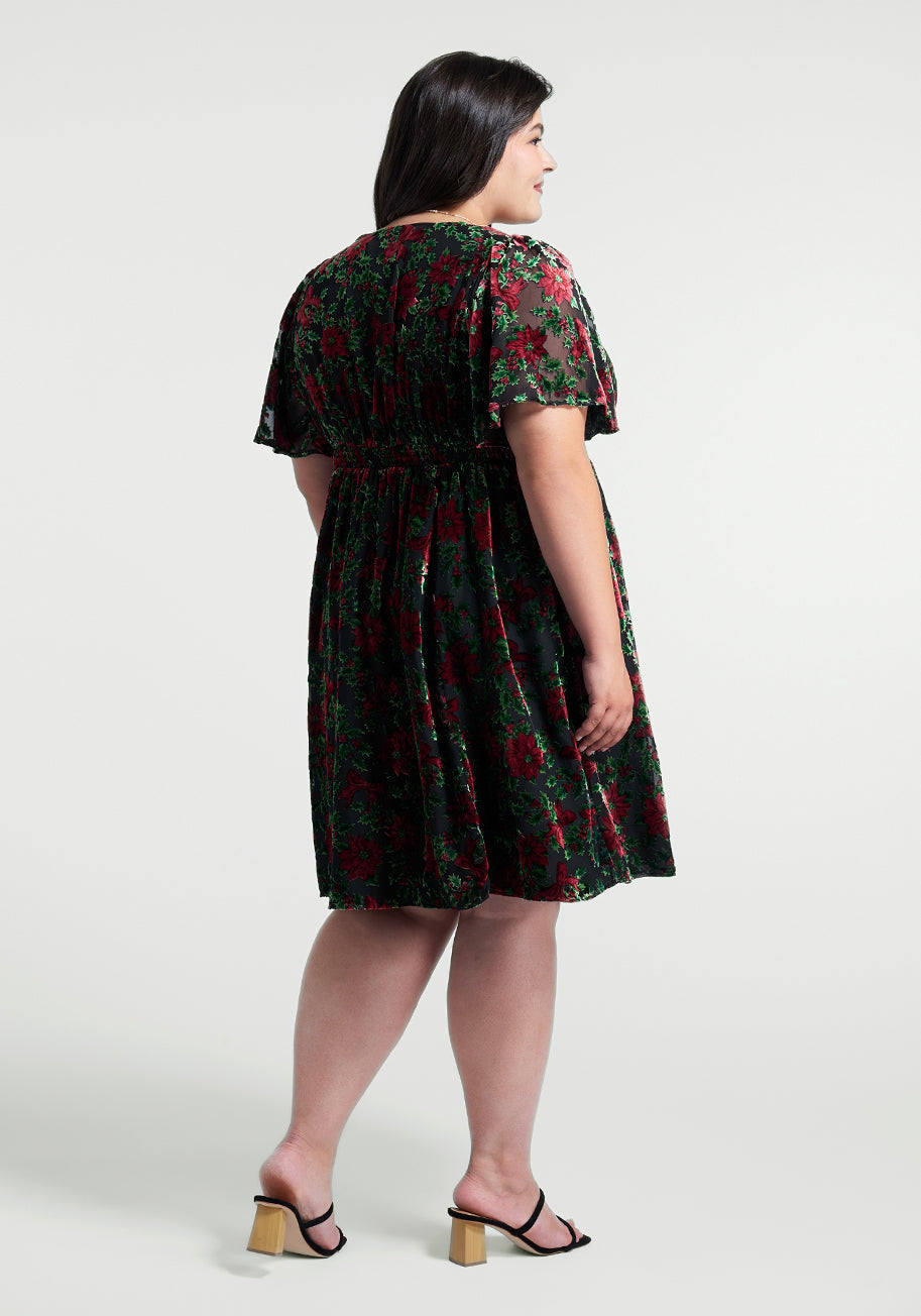  Flutterly Fabulous A-Line Dress