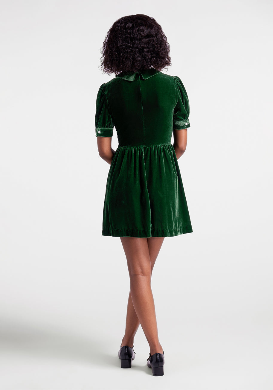  Such A Stunner Velvet Shirt Dress