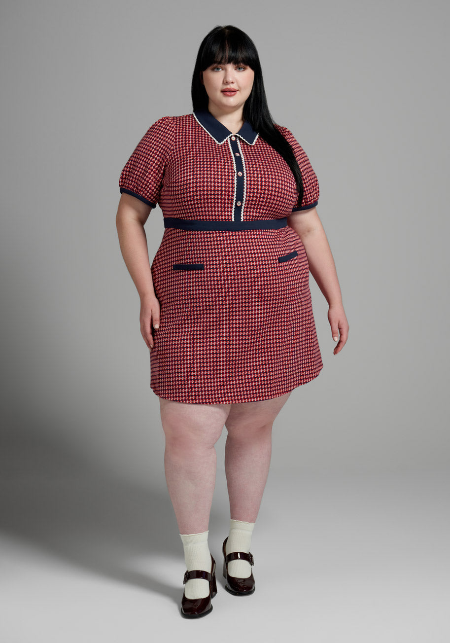  Scholastic Classic Collared Mini Dress