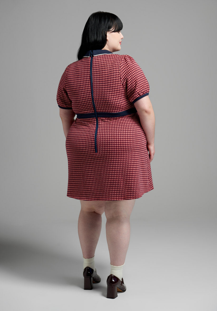  Scholastic Classic Collared Mini Dress