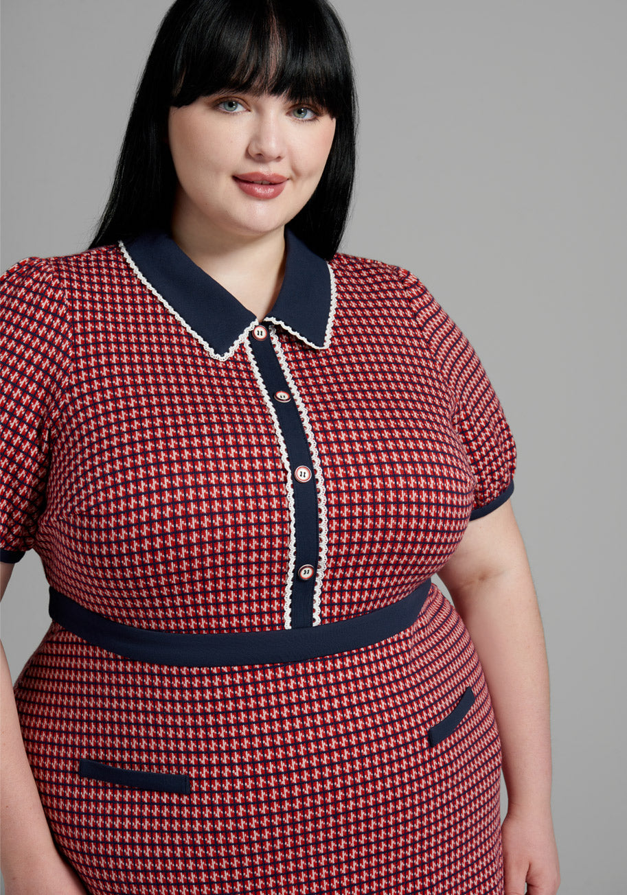  Scholastic Classic Collared Mini Dress