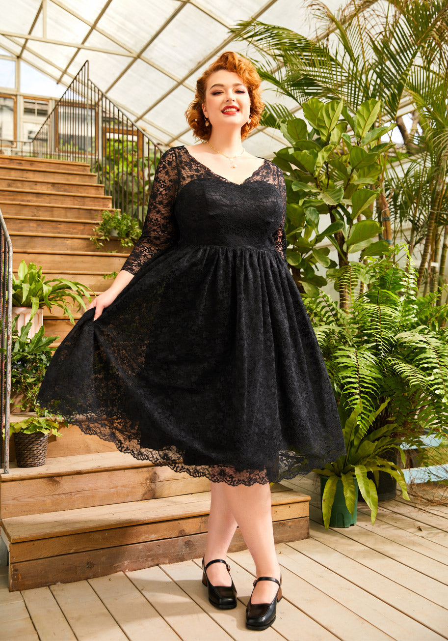  Dramatic Performance Lace Dress