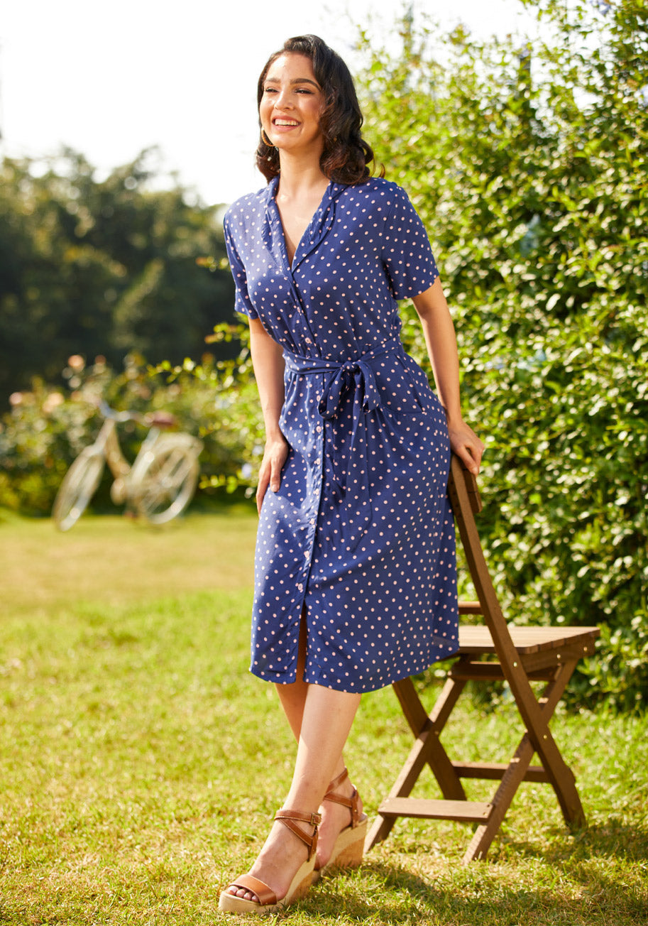  Playing House A-Line Shirt Dress