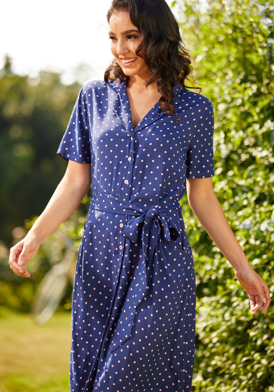  Playing House A-Line Shirt Dress