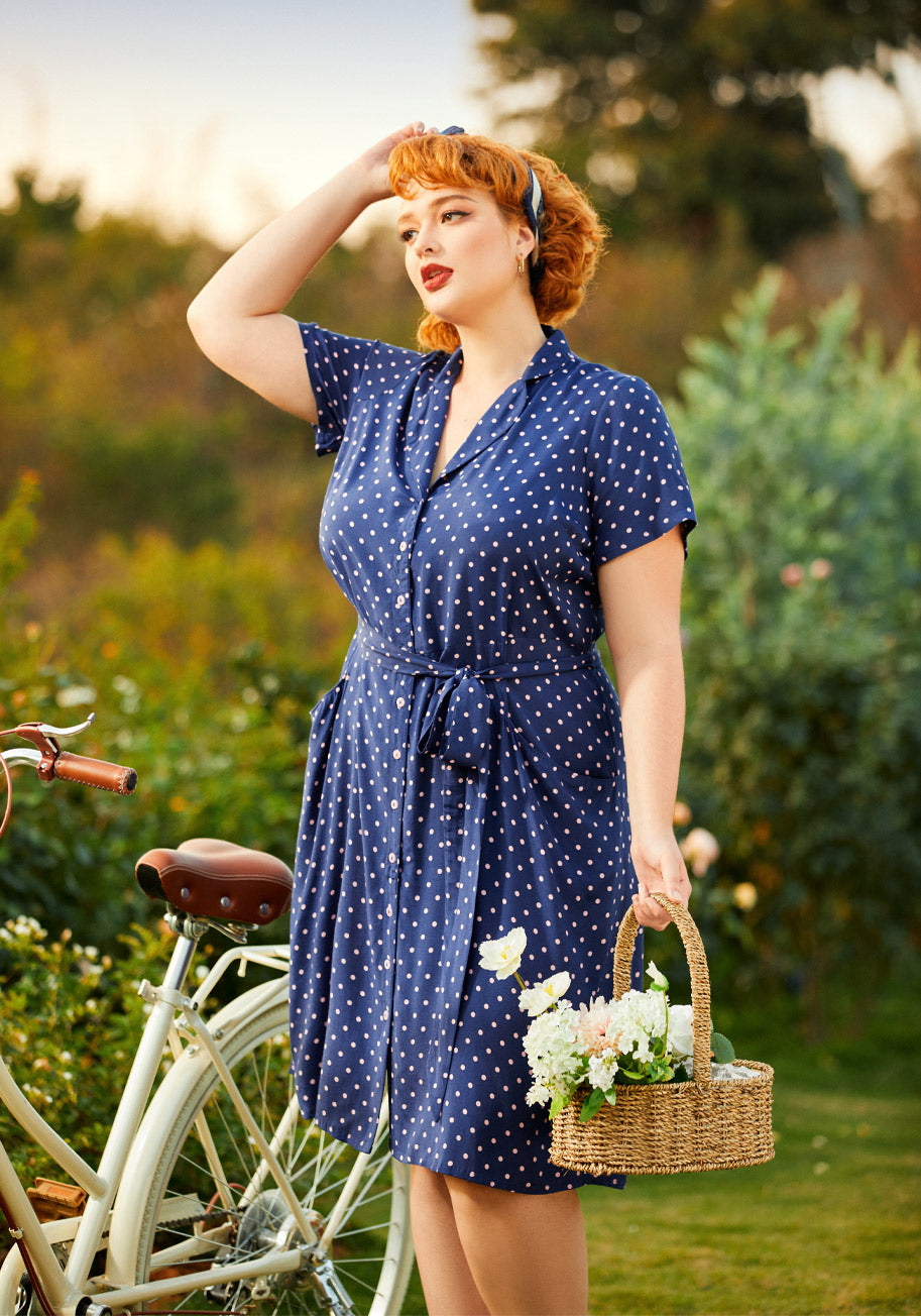  Playing House A-Line Shirt Dress