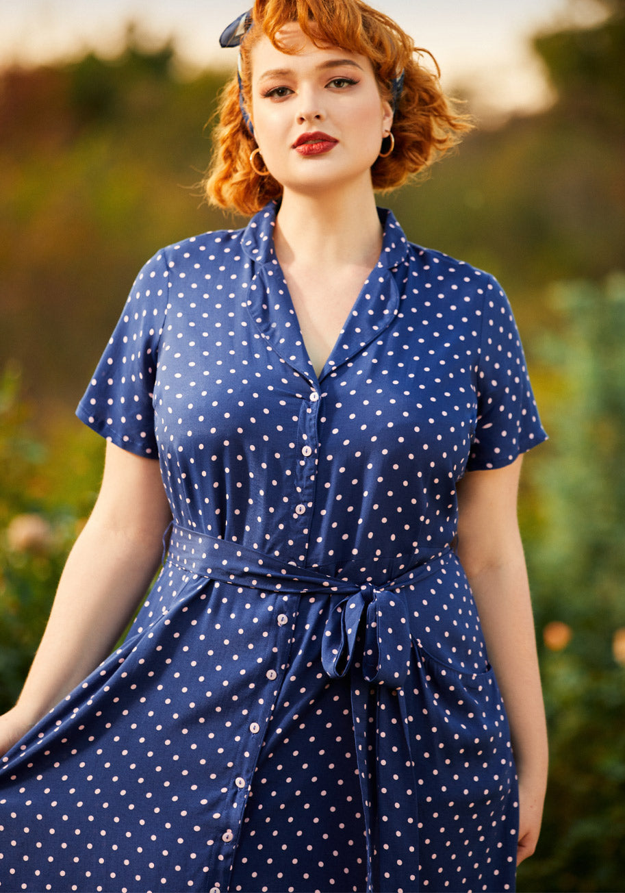  Playing House A-Line Shirt Dress