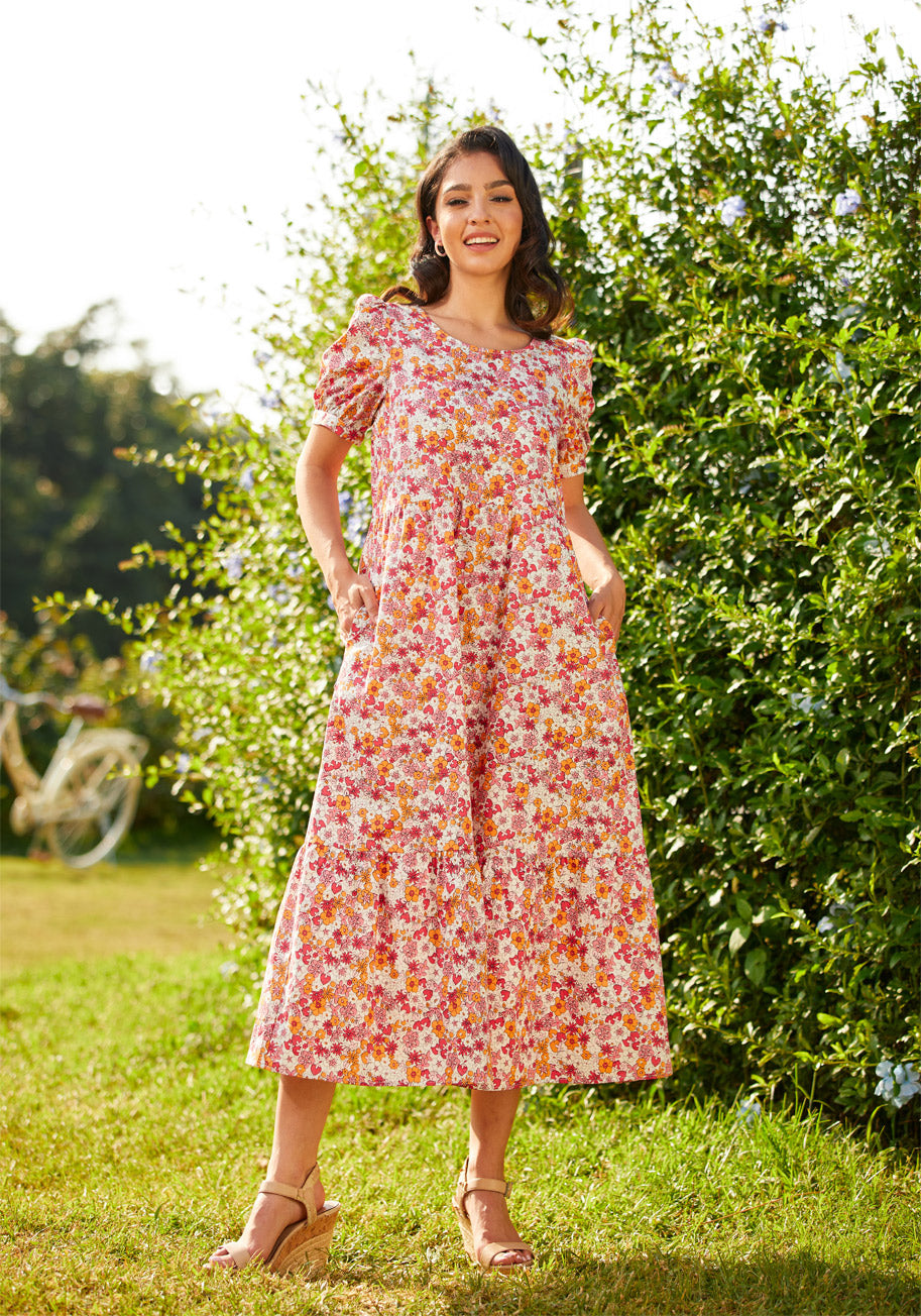  Exuding Ease Midi Dress
