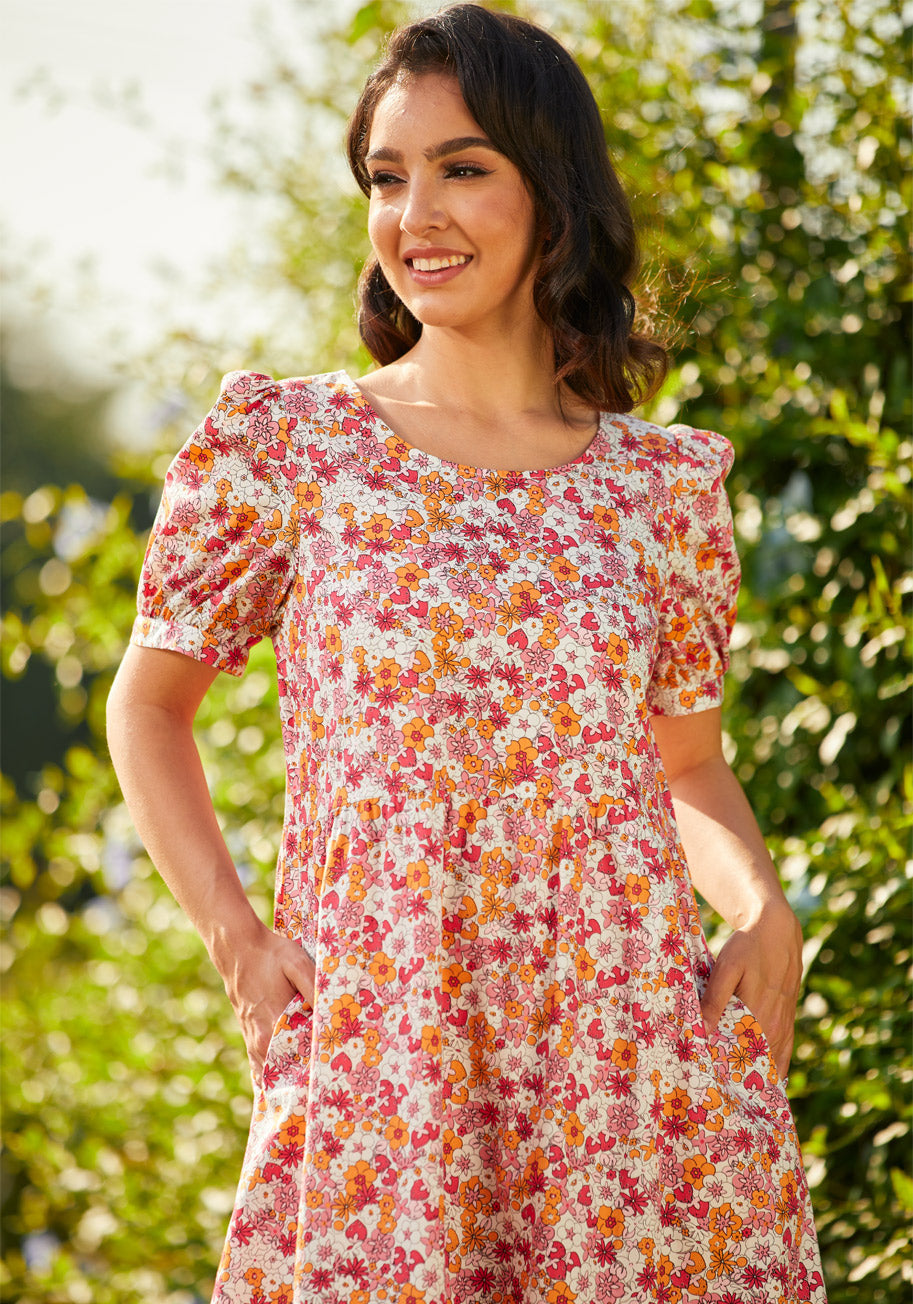  Exuding Ease Midi Dress