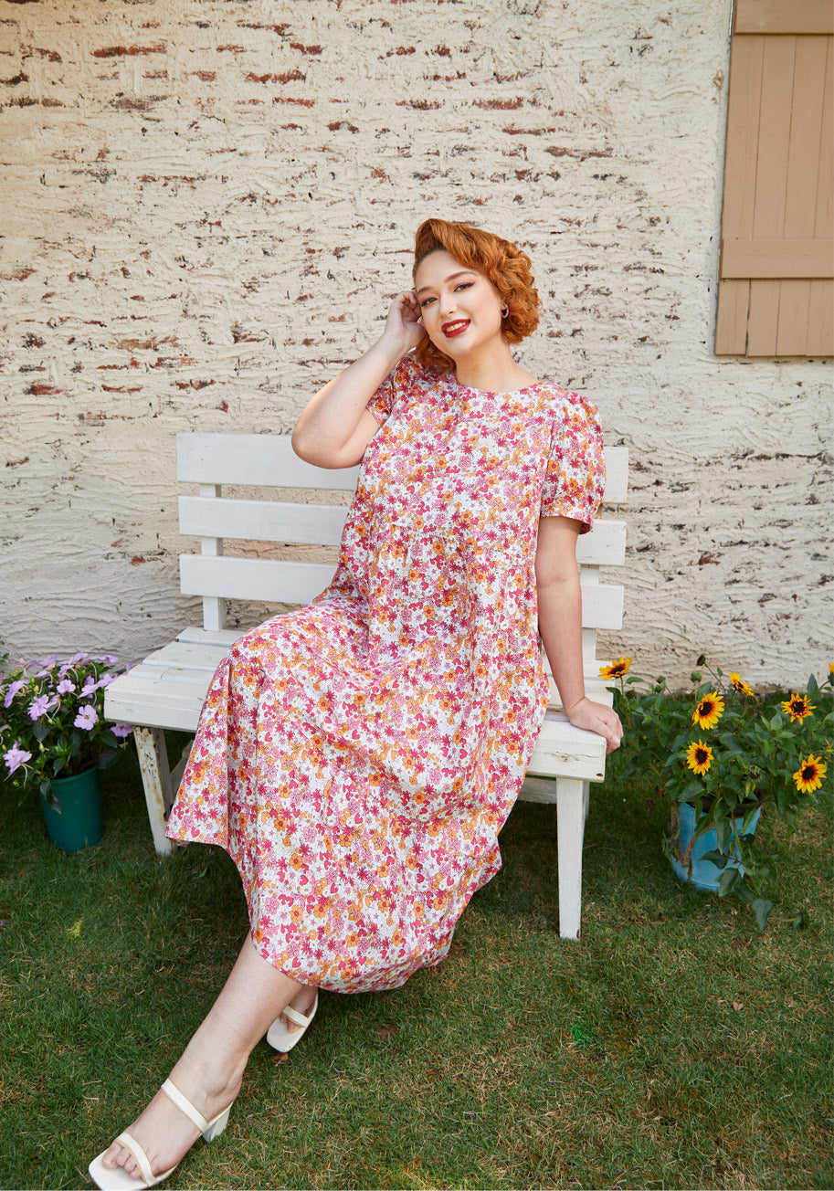  Exuding Ease Midi Dress