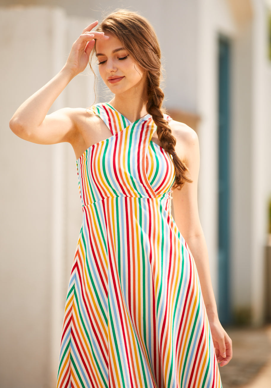  You've Yacht To Be Kidding Me Knit Midi Dress