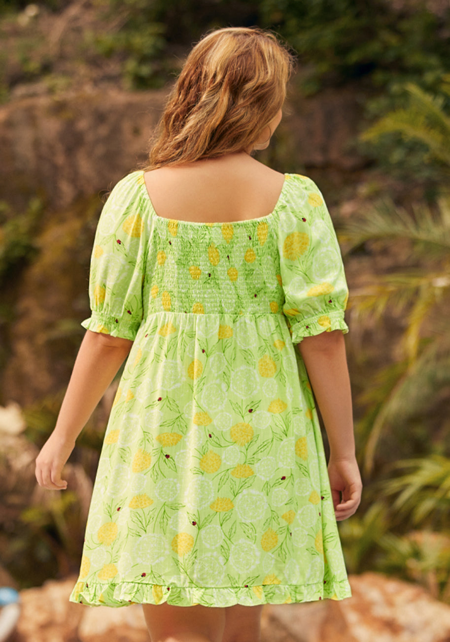  Picnic In Paradise Babydoll Dress