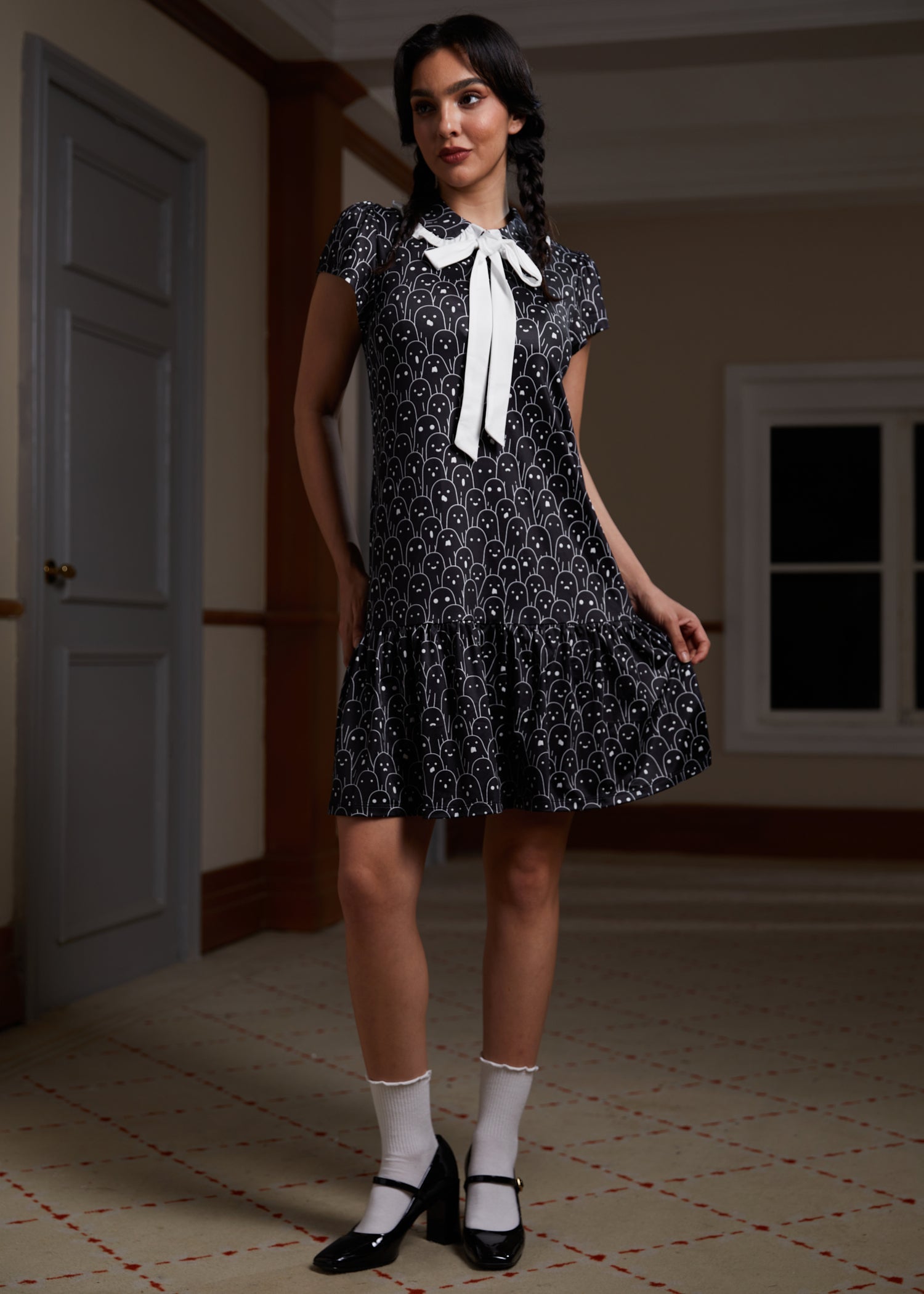  Mornings In The Mist Ruffle Dress