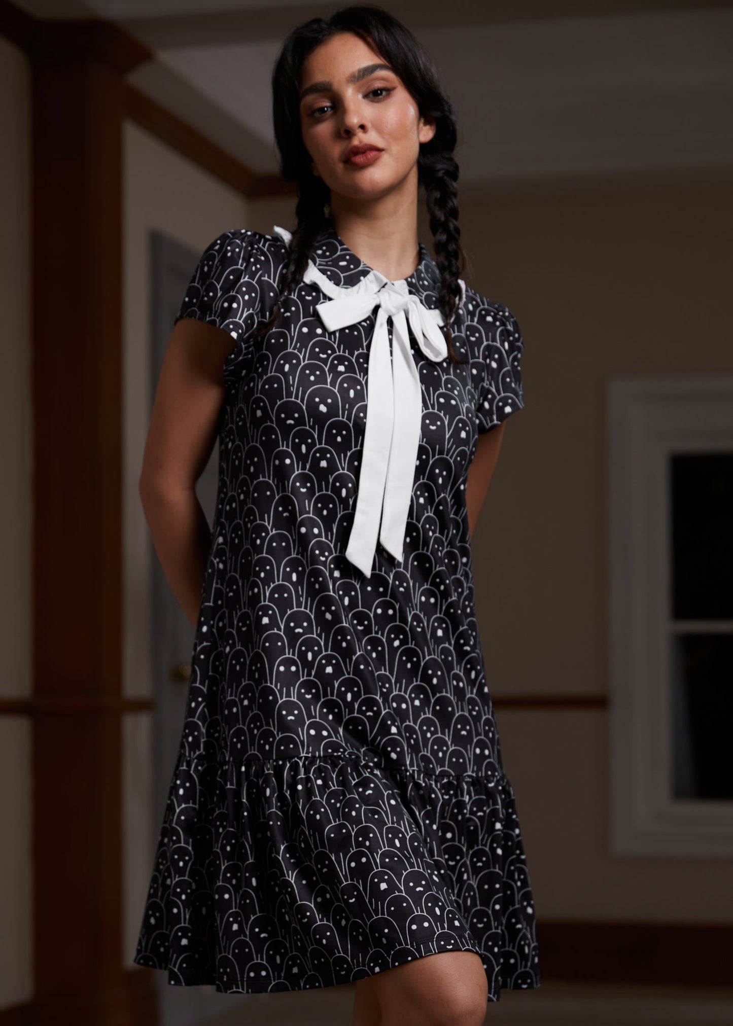  Mornings In The Mist Ruffle Dress