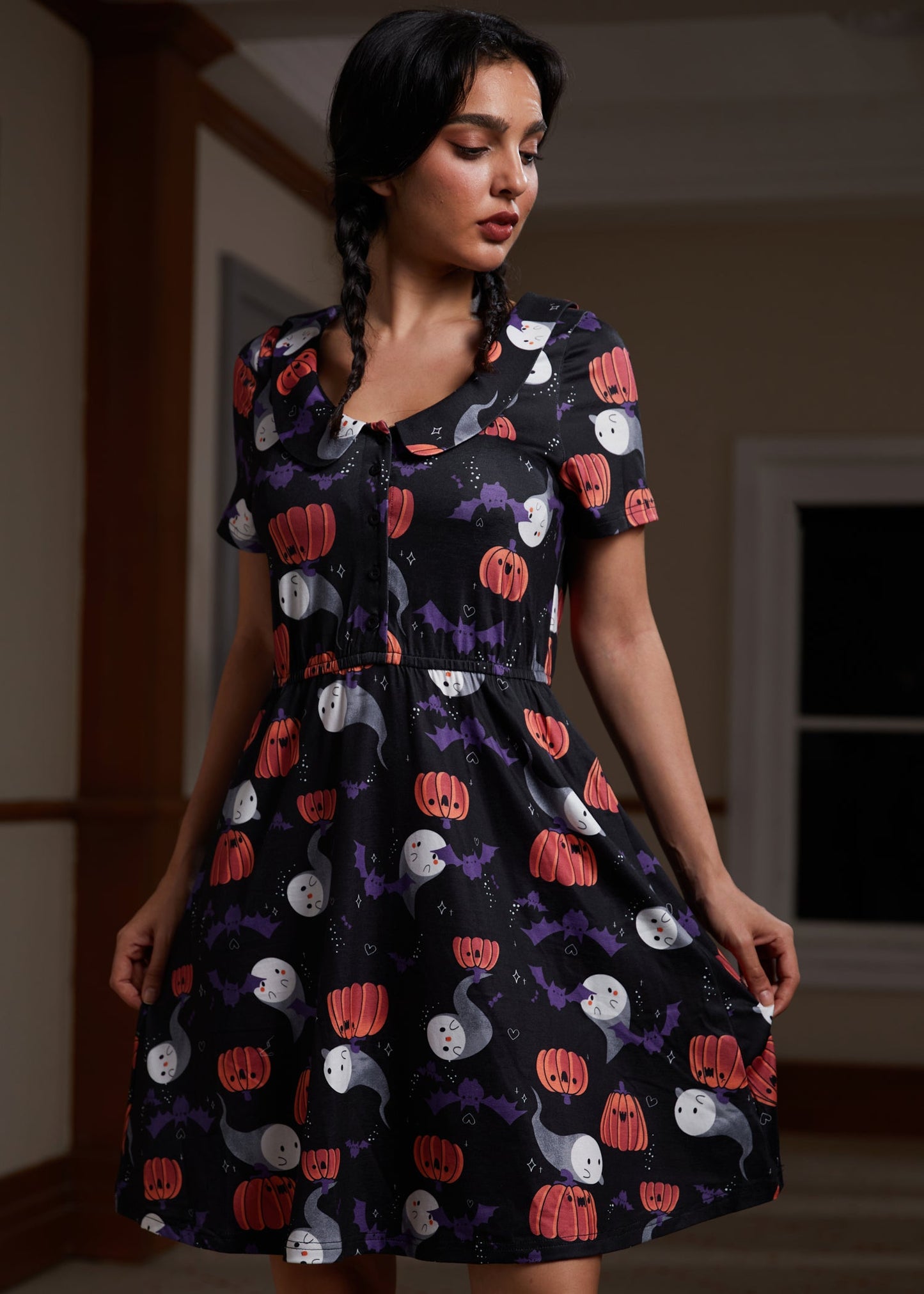  Sweet Shiver Of Collared Dress