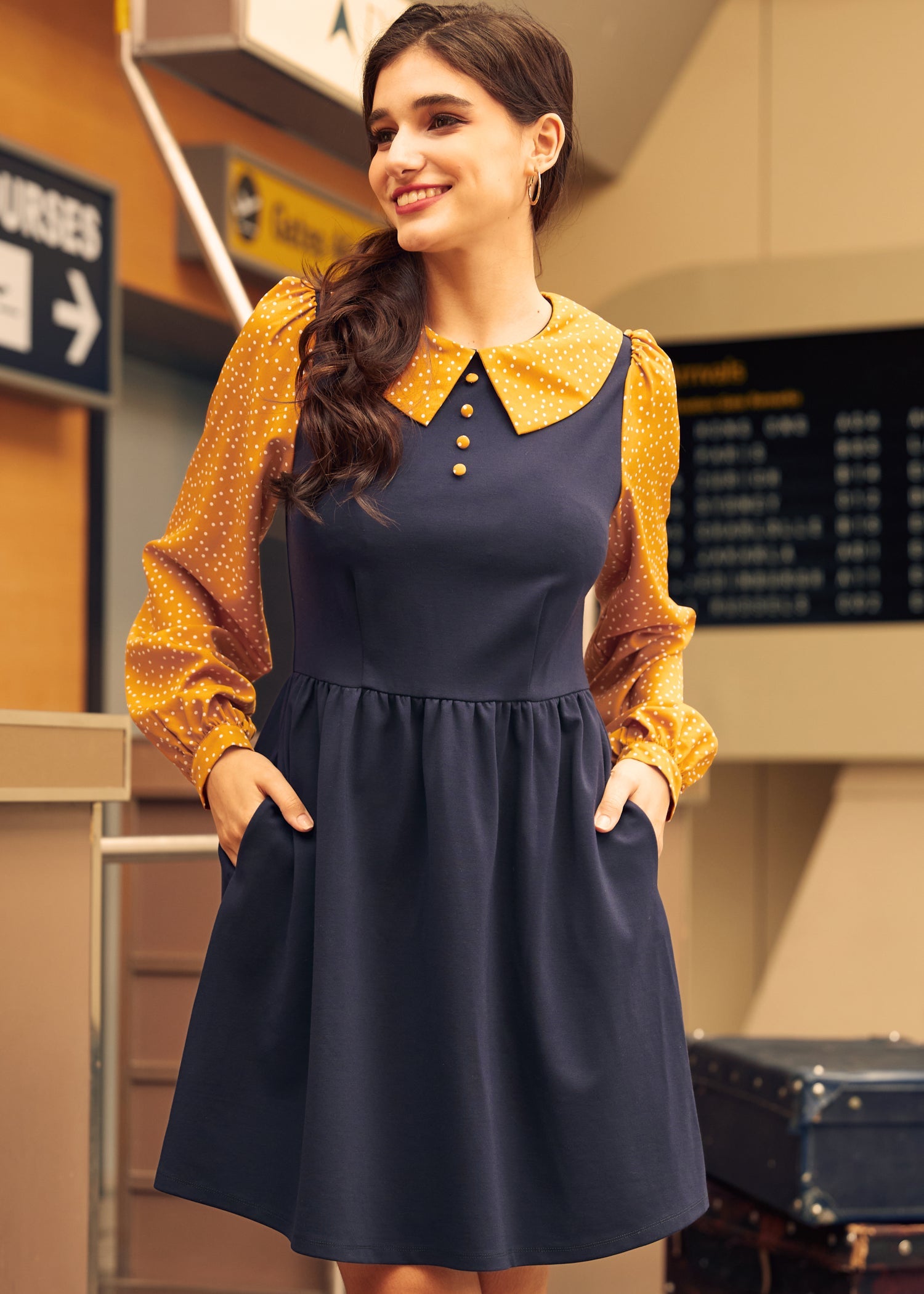  Doo-Wop Daydreamer Contrast Dress