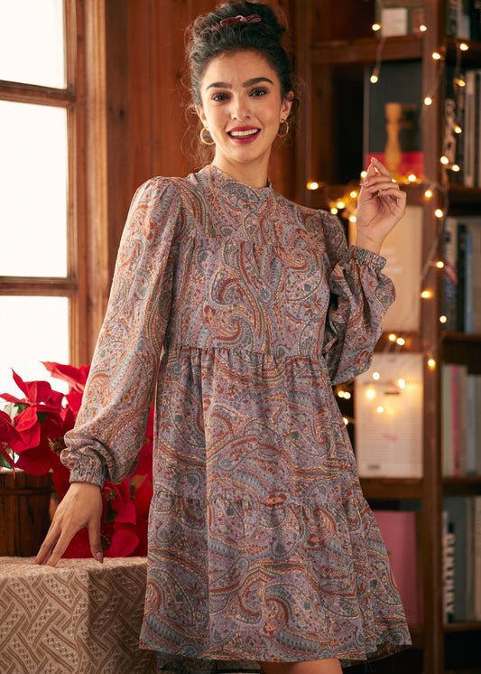  Belle Époque Balloon Sleeve Dress