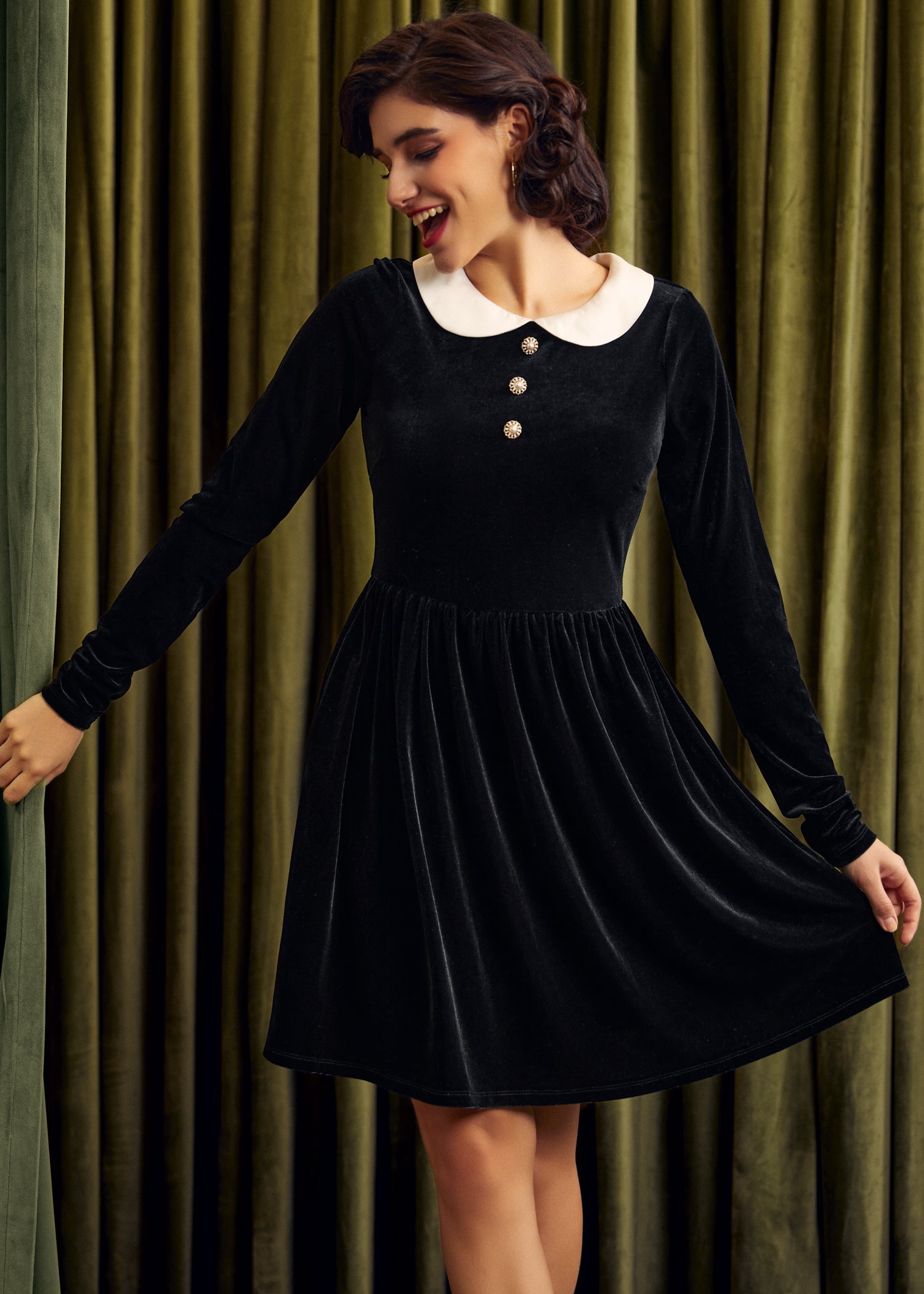  Twirling In Time Fit & Flare Dress