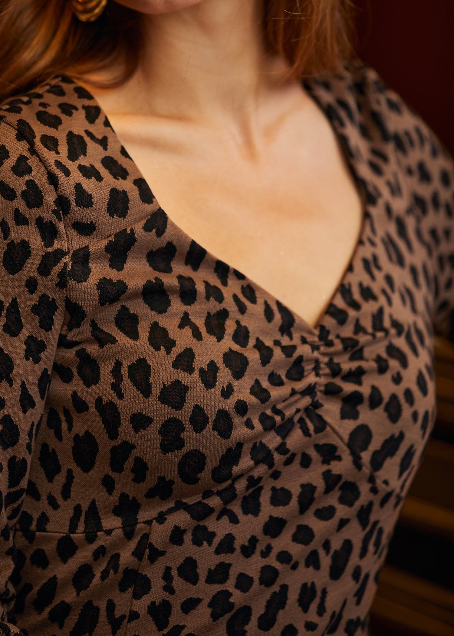  Leopard Hi-Low Empress Dress