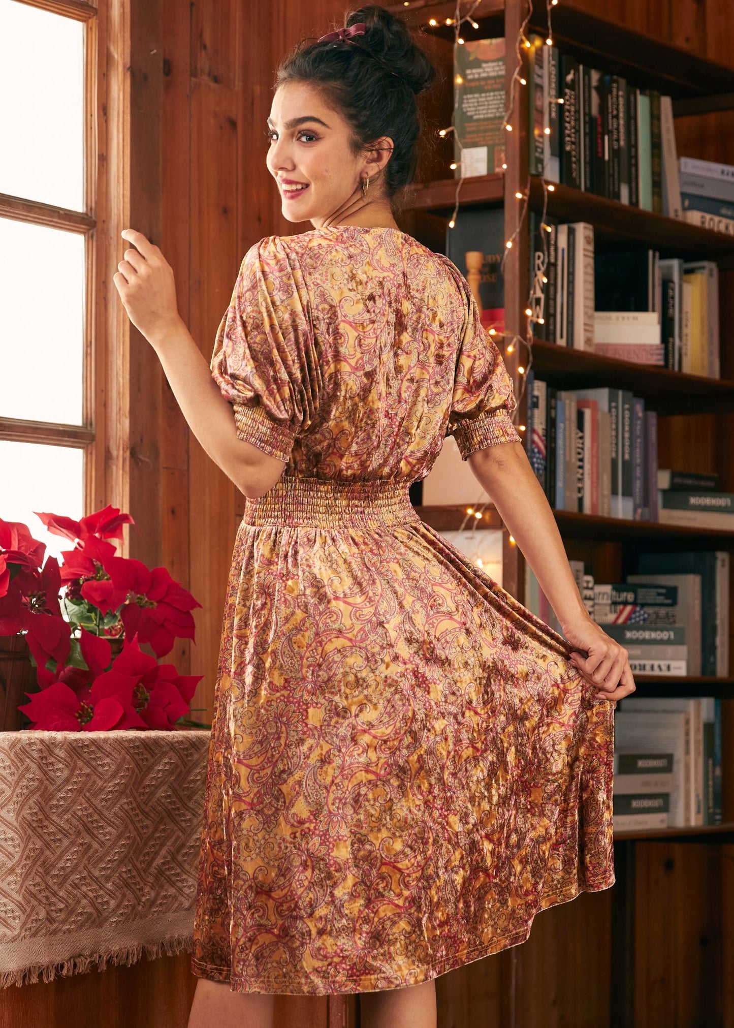 Bohemian Rhapsody Balloon Sleeve Dress
