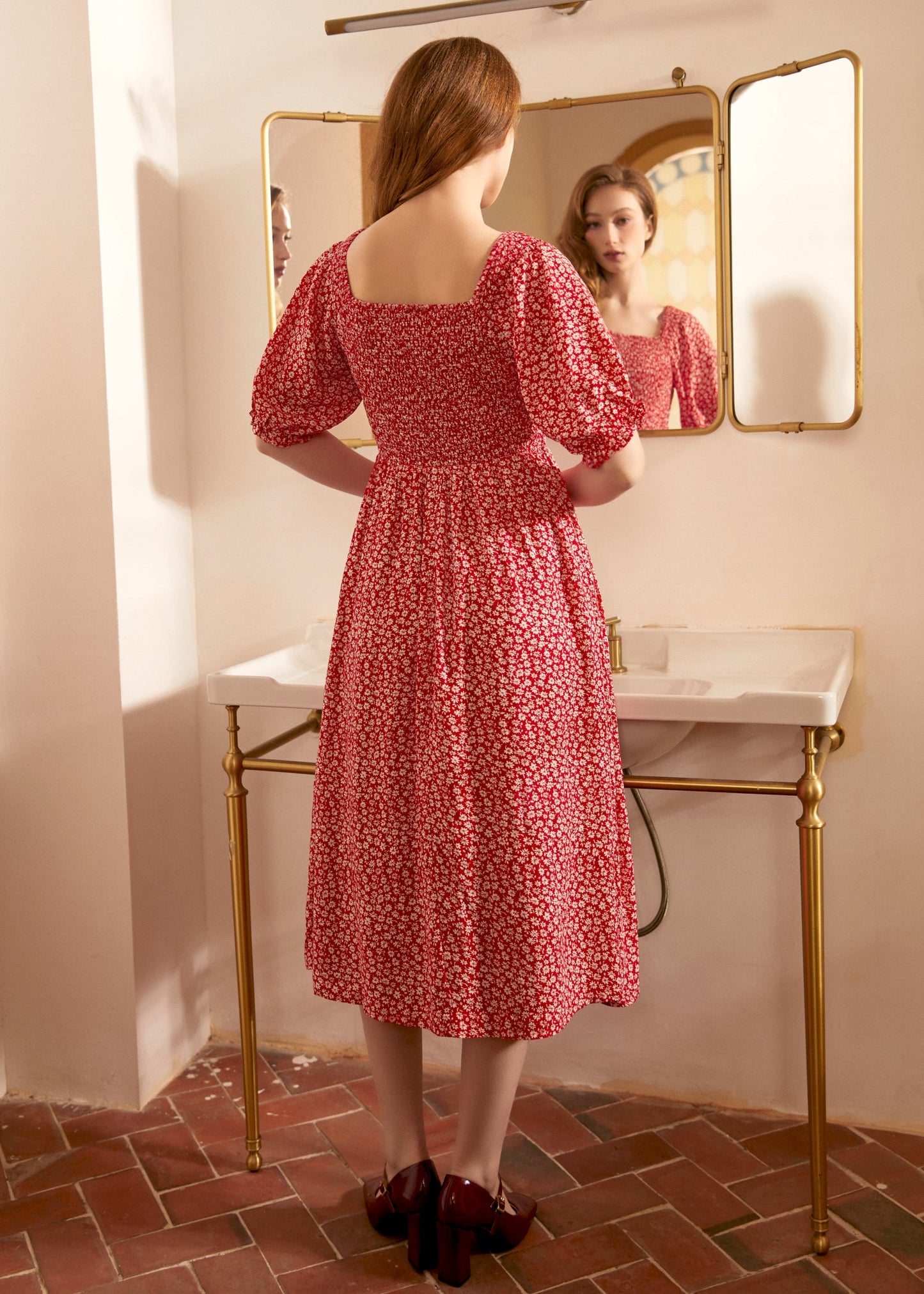  Lilting Love Short Sleeve Babydoll Dress