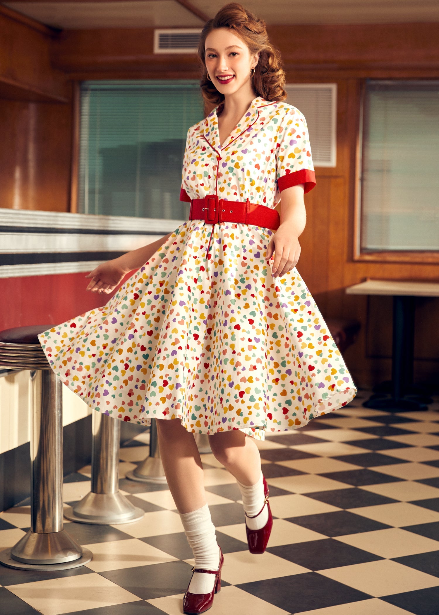  Elegant Epoch Belted Shirtdress