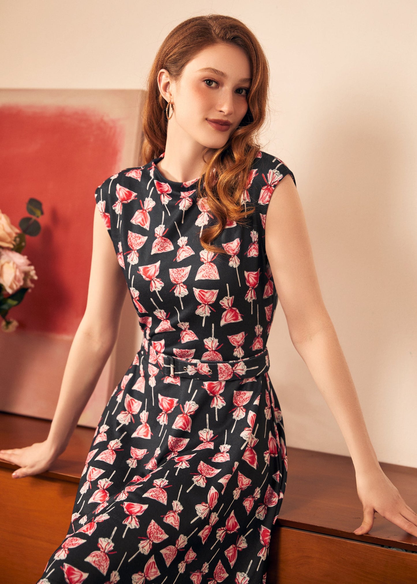 Eclipse Elegance Fit & Flare Dress