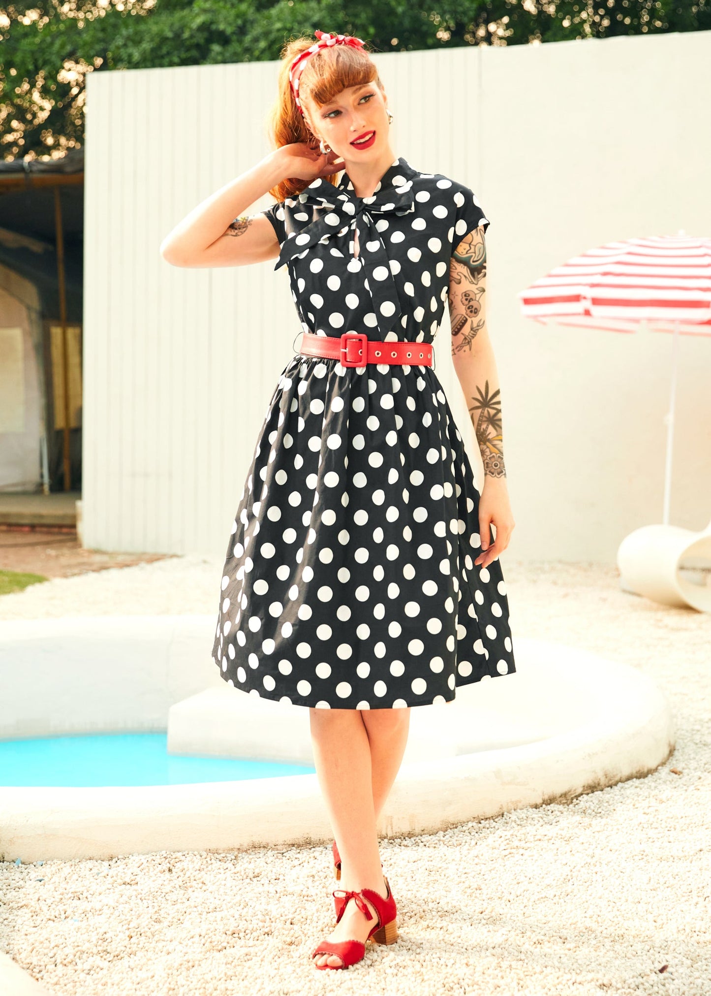  A Cult Classic Cap Cleeve Belted Dress