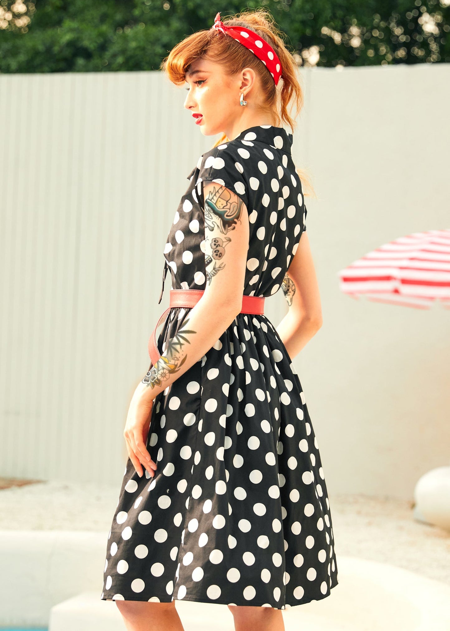  A Cult Classic Cap Cleeve Belted Dress