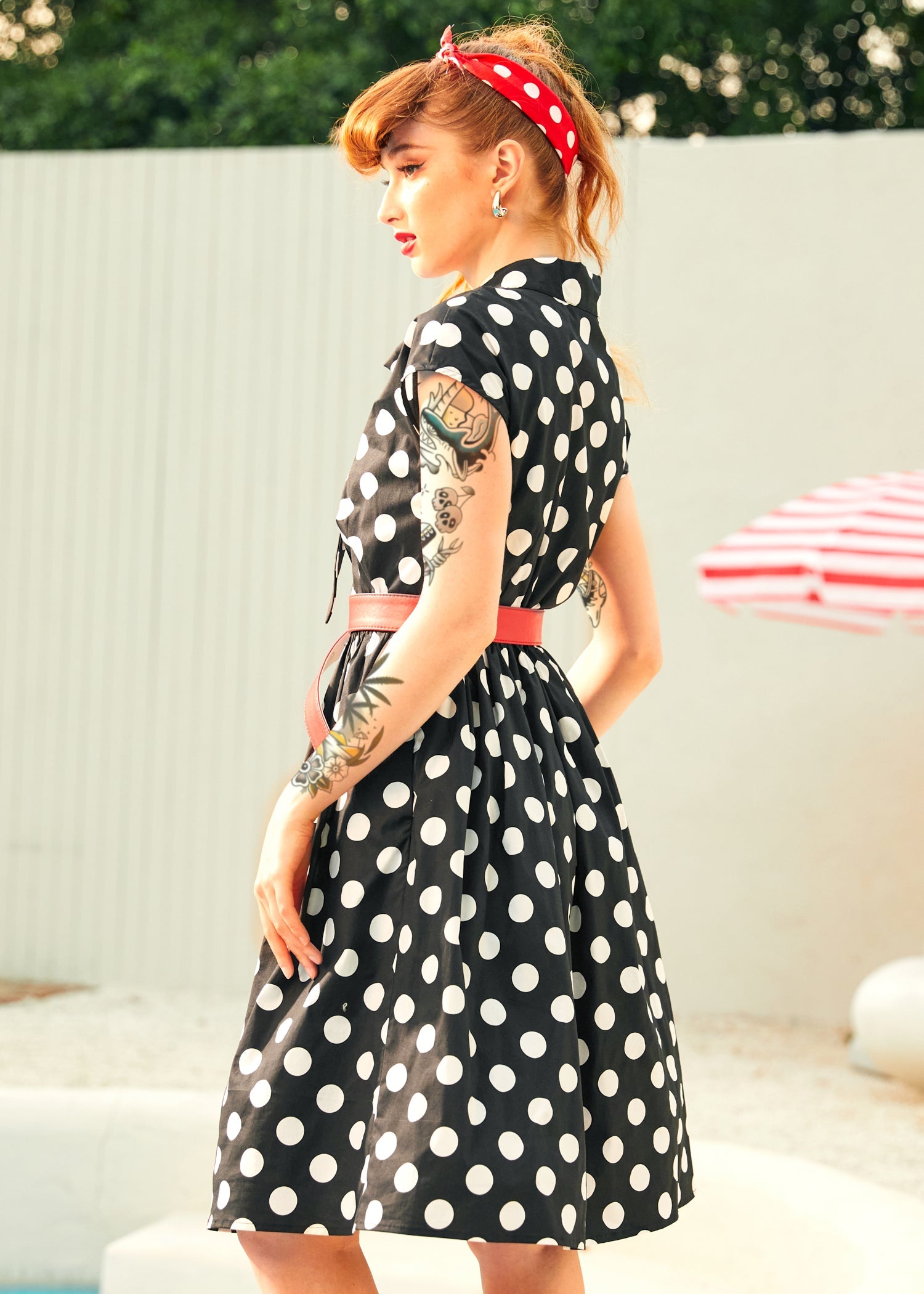  A Cult Classic Cap Cleeve Belted Dress